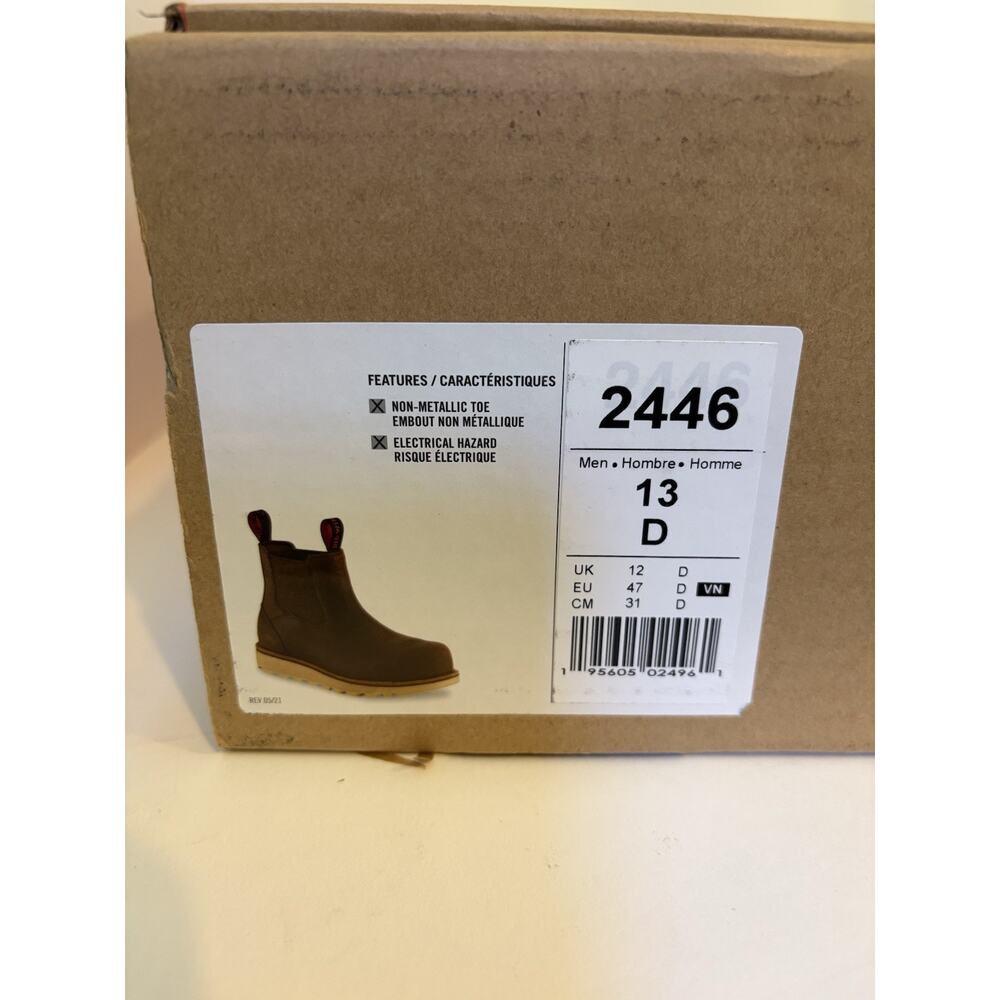 Red Wing Traction Tred Lite Men’s 5-inch Safety Toe Chelsea 2446 Size 13D - Picture 3 of 12